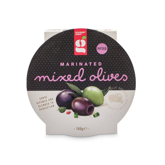 Marinated Mixed Pitted Olives 180g