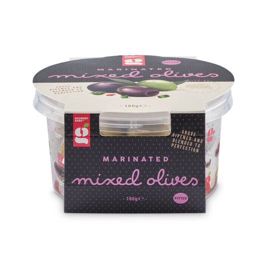 Marinated Mixed Pitted Olives 180g
