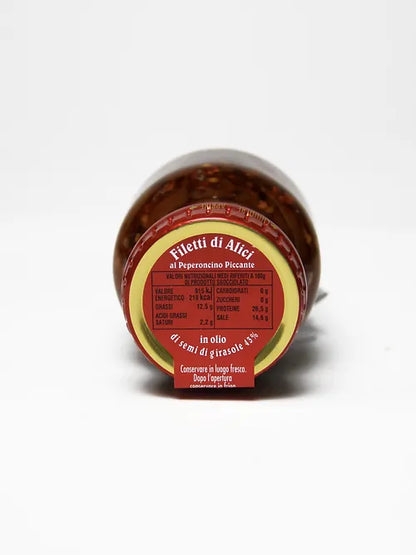 Scalia Anchovies in Extra Virgin Olive Oil & Pepper 80g